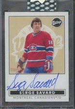 2024-25 Upper Deck Clear Cut Hockey Serge Savard #VA-SS Vintage Auto