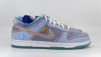 Nike Dunk Low X Union Hyper Royal White Blue DJ9649-400 Passport Pack UK 9,5
