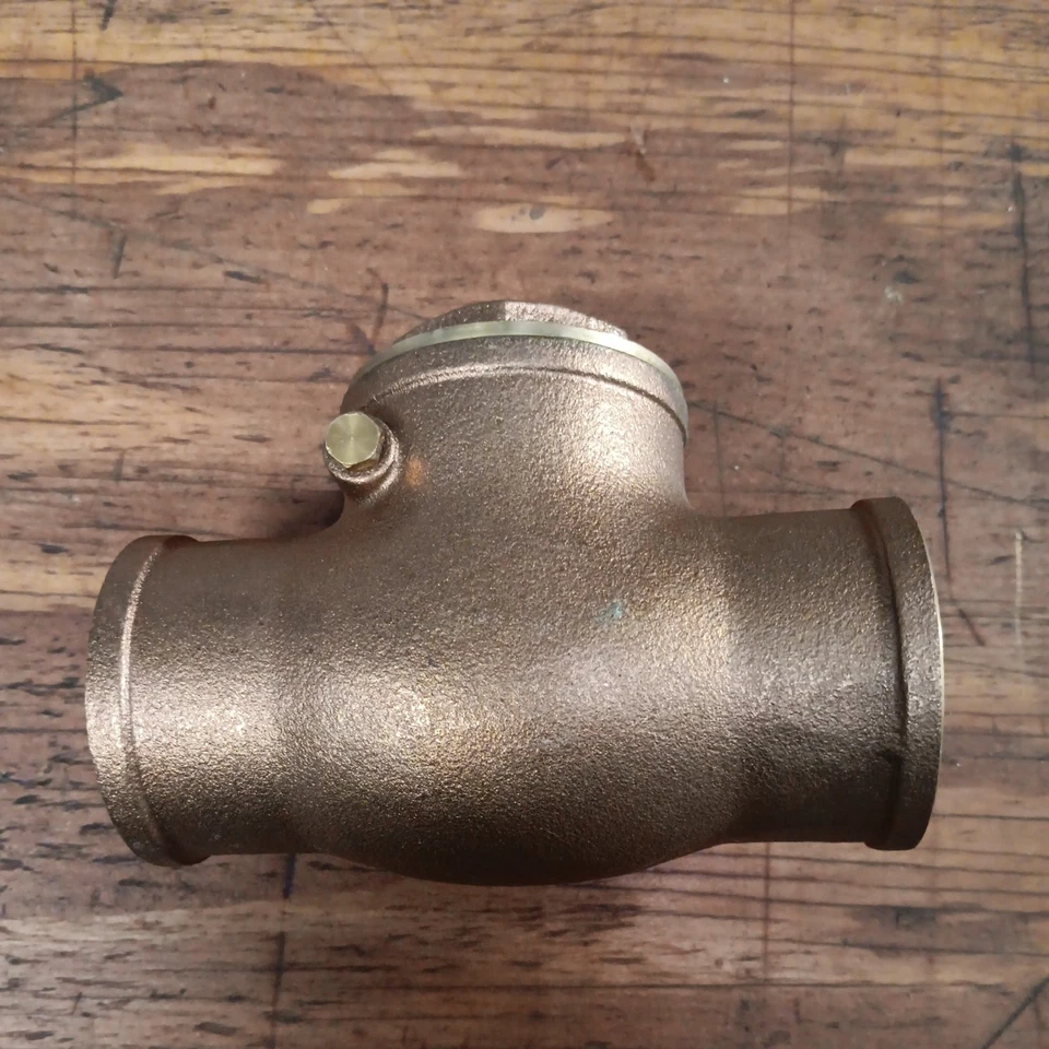 NOB 2" Smith-Cooper SCI Brass Swing Check Valve Solder Ends 200WOG 173 9192NL - Image 2 of 3