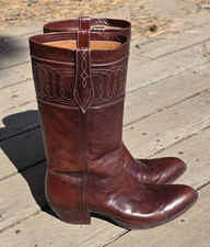 Rare Vintage Dan Post Women's Western Boots Made in Spain Size 8C