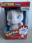 VINTAGE Hasbro Nintendo Pokemon ELECTRONIC MEW 8" Plush STUFFED ANIMAL Toy 1998