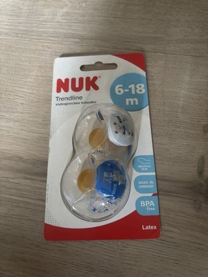 Nuk Trendline Schnuller Gr 2 6 18 Monate Latex Alte Form Selten