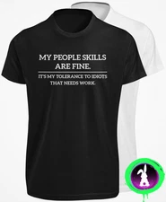 Intolerant To Idiots Funny Quote Short Fuse T SHIRT Zero Patience Time Bomb  TEE