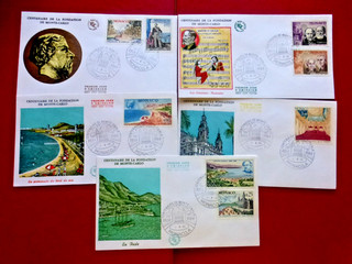 5 FDC 1er JOUR : 1966 Centenaire de la Fondation de MONTE CARLO