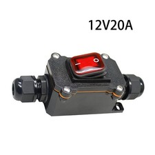 12V Inline Cord Switch IP65 Waterproof, Outdoor ON/Off Toggle Switch DC SWITCH