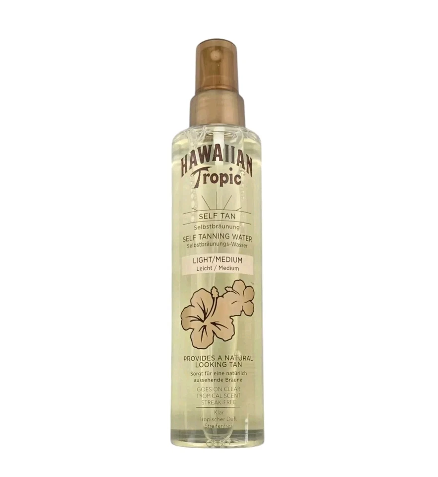 Hawaiian Tropic/Self Tanning Water "Medium" 190ml/Selbstbräuner/Bräunungslotion