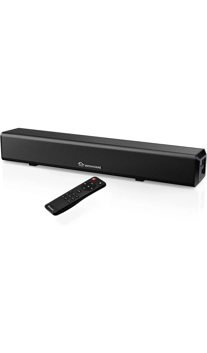 Wohome Small SoundBar for TV 50W 16 Inch Ultra Slim Mini Surround