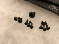 Black Torx Screws  For Benchmade Griptilian Scale Pivot Pocket Clip 550 551 553