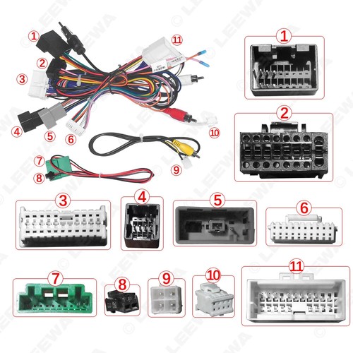 Car 16pin Power cable Wiring Harness Adapter Canbus Box For Subaru Tribeca - Foto 4 di 6