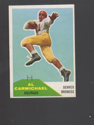 1960 Fleer Football Card #110 Al Carmichael-Denver Broncos Near Mint Card