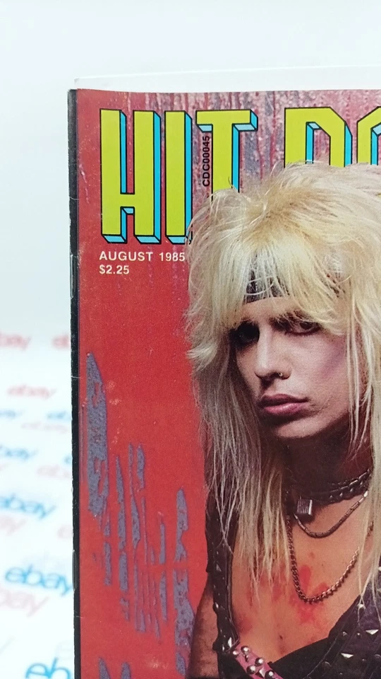 1985 August Hit Parader Magazine Motley Crue Cover,Van Halen,Iron Maiden - Image 2 of 4
