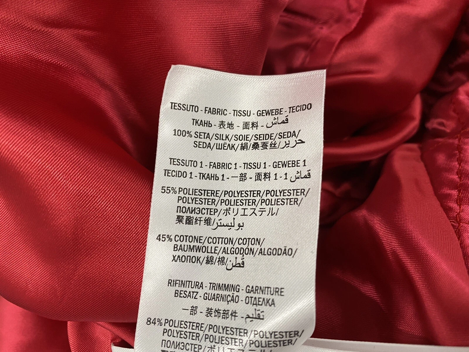 Bomber Gucci in seta verde $3.000 taglia US XL Made in Italy