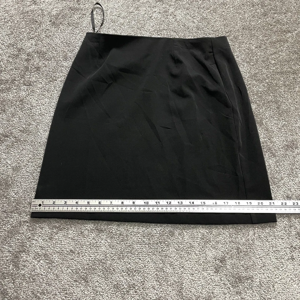 Alyn Paige Skirt Womens 11/12 Black Short Mini A Line Solid Office Business Zip - Image 3 of 4
