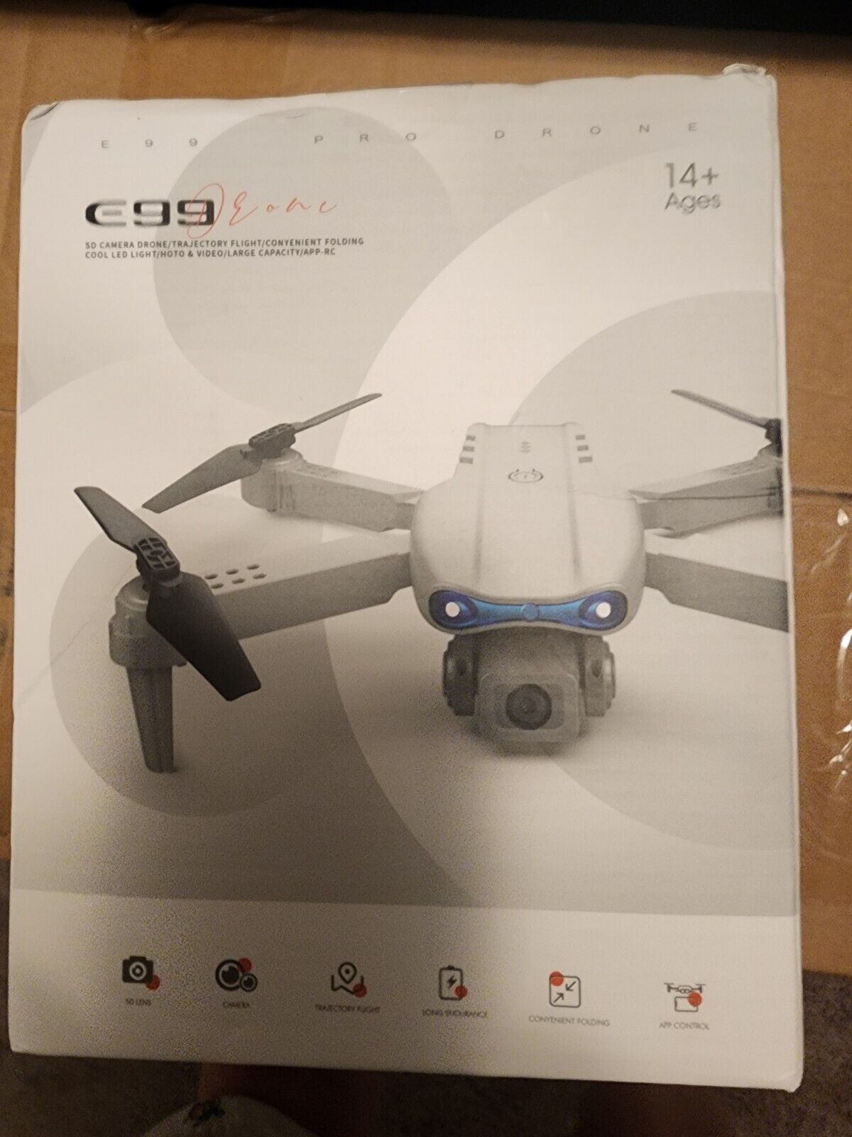 E99 drone with camera. Foldable RC Drone