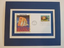 ACQUARIUM FISH - FRAMEABLE POSTAGE STAMP ART - 1202