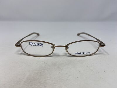 NAUTICA N7125 005 48-17-135 GOLD FULL RIM EYEGLASSES FRAME TL63