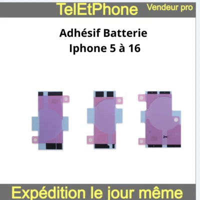 Adhésif Autocollant Sticker Batterie iphone 5 6 7 8 X XR XS 11 12 13 14 Pro Max