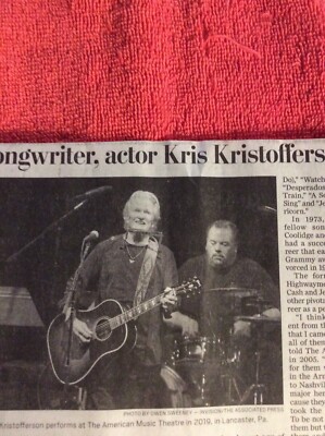 OBITUARY 1936 - 2024 KRIS KRISTOFFERSON A STAR IS BORN ME AND BOBBY