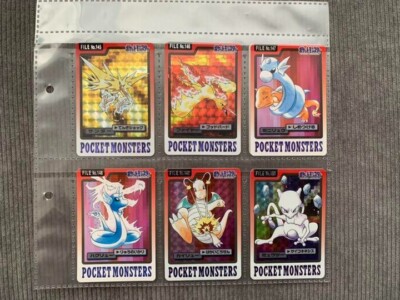 1997 BANDAI Pokemon Carddass 153 Cards Complete Set No.000~151 +