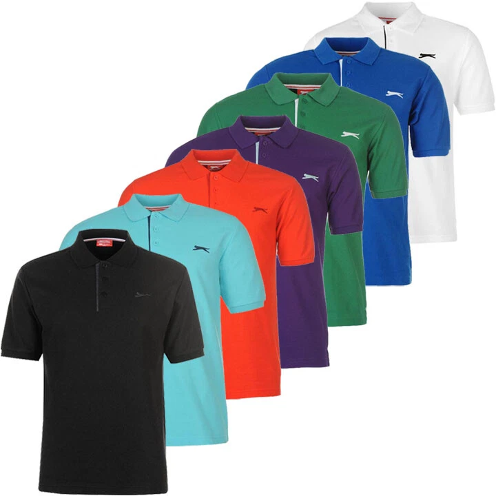 Slazenger Polohemd Plain Polo Shirt Poloshirt Hemd S M L XL 2XL 3XL 4XL neu - Bild 1 von 1
