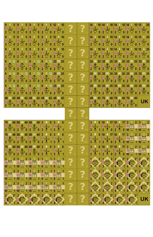 UK/British PanzerBlitz Panzer Leader Colored counters. - Image 2 of 4