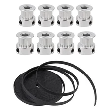 8X GT2 Drive Pulley Bore 5mm Belt Aluminum Timing Bore 16T RepRap CNC 3D Printer