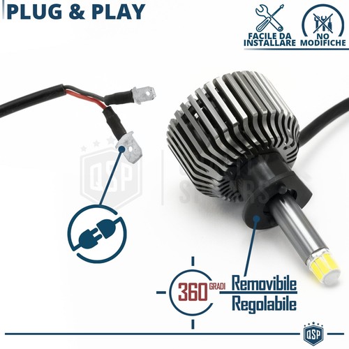 Kit LED H1 per Fiat Bravo 2 07-14 Luci Anabbaglianti CANbus Bianco Potente 6500K - Foto 9 di 11
