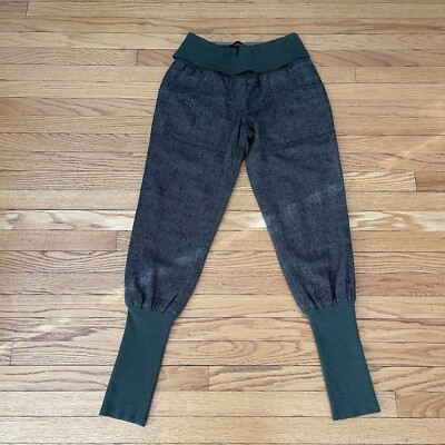 L.A.M.B. Women's Silk Wool Blend Pull On Pants Jogger SZ 6 Preppy