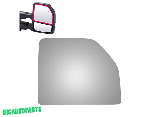Mirror Glass For 2020-2022 Ford F250 Super Duty Passenger RH  Side Flat+Adhesive