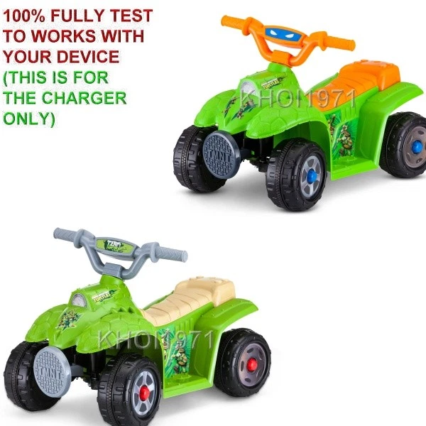 Cargador de pared adaptador de CA para KT1234 KIDTRAX TEENAGE MUTANT NINJA TURTLE paseo en Foto 2 de 3