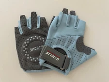 NEW Women's Elastane Half-Finger Gloves for Yoga, Fitness & Outdoor Sports BLUE