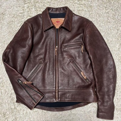 Tenjin Works Leather Jacket JS02 Brown size 42