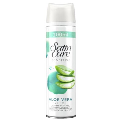 Gillette Satin Care Rasiergel mit Aloe Vera für empfindliche Haut 200ml/Packung