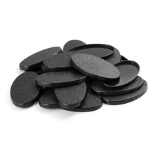 Pack of 20, 60 x 35 mm Plastic Oval Bases Miniature Wargames Table Top gaming