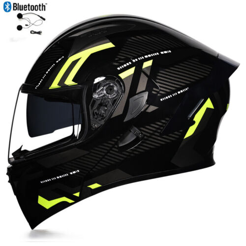 Bluetooth Flip Up Modular Motorbike Helmet Full Face Motorcycle Helmet ECE DOT - Picture 1 of 74