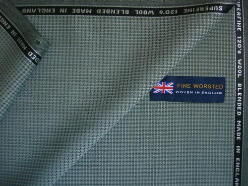 Super 120’s WOOL BLENDED LT. WEIGHT SUITING FABRIC MADE IN ENGLAND = 4.0 m - Picture 9 of 12