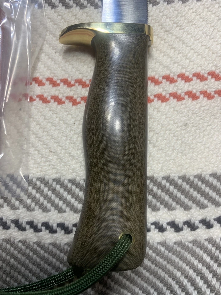 Randall Made Knives 28 Woodsman, Green Micarta Handle, Brass, HTF Brand New RMK! - Image 3 of 4