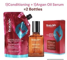 EcoLchi SHEA BUTTER HAIR MASK Boosting Hair Repair Mask Deep Conditioning + Oil