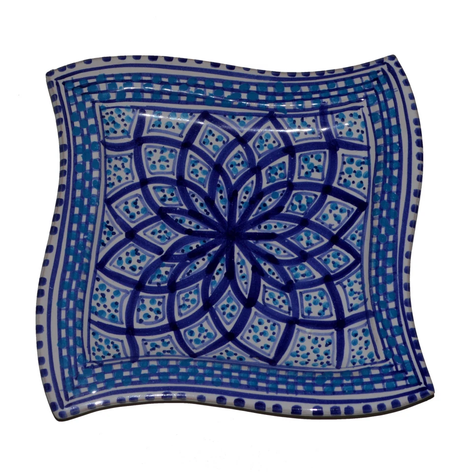 Orientalischer Wandteller Handbemalt Deko Mediterran Kunsthandwerk Schale 20cm