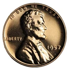 GEM PROOF 1957 ULTRA RED Lincoln Wheat Cent Penny ULTRA NICE COIN!