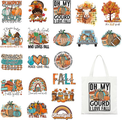 Fall DTF Transfers Ready to Press Iron on Transfers-20 Sheets