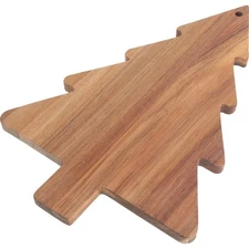 Luxshiny Christmas Tree Charcuterie Board, 15" Wooden Serving Tray for Snacks...