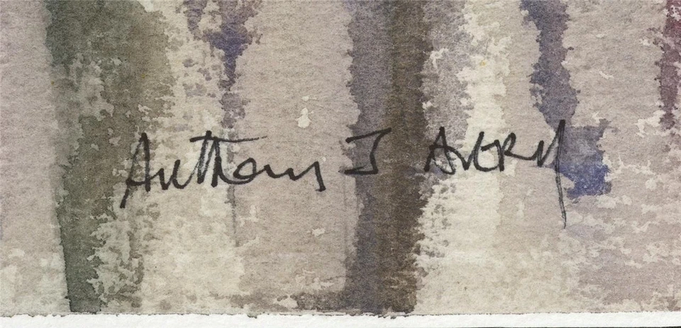 Anthony J Avery (1946-2023) Watercolour Painting - Cheltenham - Image 2 of 4