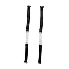 Classic Fabric Replacement Bra Black - 15mm Wide With Silver Rhinestone Detail