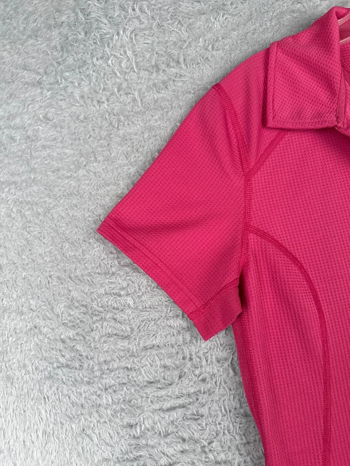 Camiseta de ciclismo The North Face para mujer extra grande rosa 1/4 cremallera poliéster vaporwick Foto 3 de 4