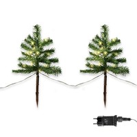 5Xled Lichterkette Tanne GartenstäBe Balkon Garten Deko Beleuchtung Weihnachten