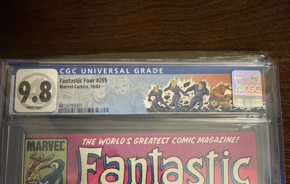 Fantastic Four #259 CGC 9.8 White Pages Terrax App. John Byrne Cover Art 1983 🔥 - Image 2 of 2
