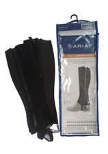 ARIAT bronze suede breeze Half chap BLACK XST NWT UNISEX Half Calf