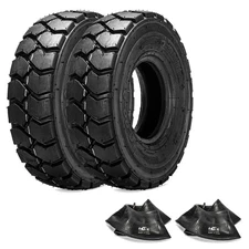 6.00-9 Tires 12 PLY Forklift Heavy Duty Tires 600-9 with Tube and Flap X2