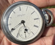 Antique 1896 Elgin 18s 17j Grade 143 Pocket Watch For Parts